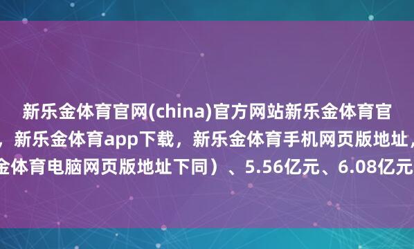 新乐金体育官网(china)官方网站新乐金体育官网中国)官方网站登录入口，新乐金体育app下载，新乐金体育手机网页版地址，新乐金体育电脑网页版地址下同）、5.56亿元、6.08亿元-亿德体育(中国)官方网站 登录入口